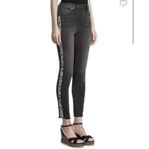 DRIFTWOOD Jackie High Rise Cropped Embroidered Jeans Women’s Size 25/2
